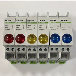 Đèn báo gắn dinral cho tủ điện 220vol-đỏ/vàng/xanh