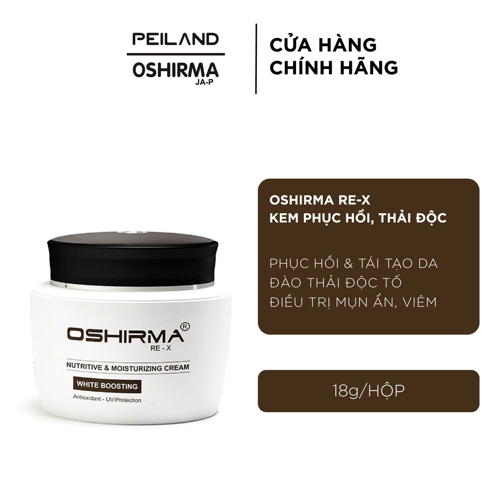 [OSHIRMA NHẬT BẢN chính hãng] Kem Thải Độc Tố Corticoid & Tái tạo Phục Hồi Gốc Da Hư Tổn, giảm mụn ẩn 18g