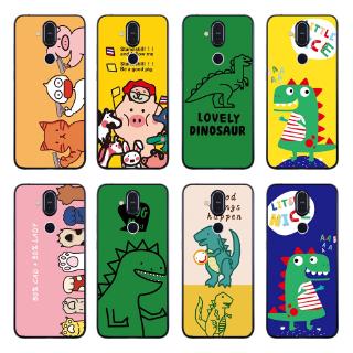 Ốp điện thoại TPU in hình khủng long cho Nokia 2.1/3.1/5.1/7.1/4.2/3.2