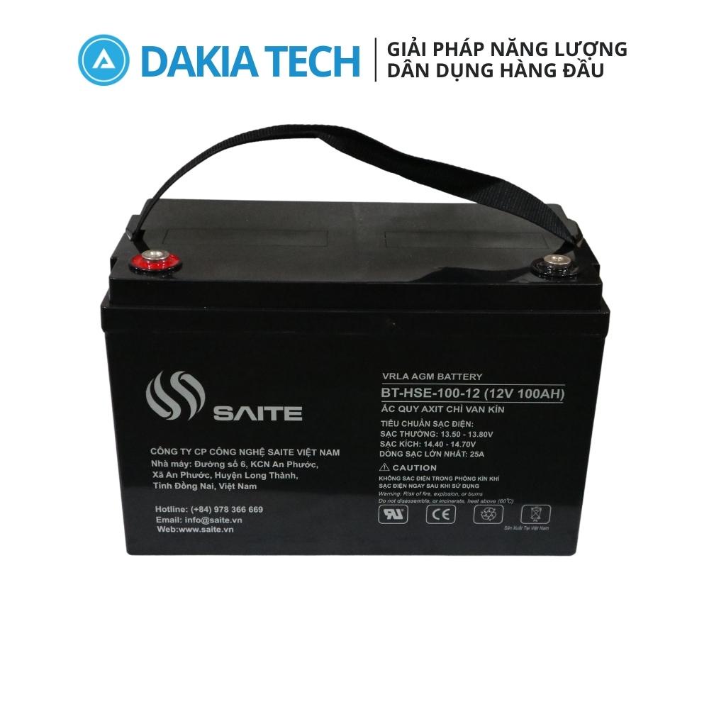 Ắc quy Saite 12V 100Ah Model BT-HSE-100-12