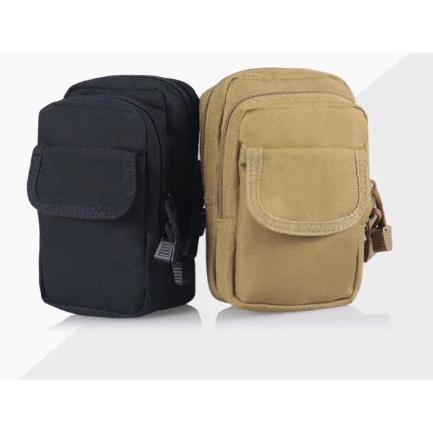 Túi đeo hông vải bố ( Màu be / đen/ Xanh)