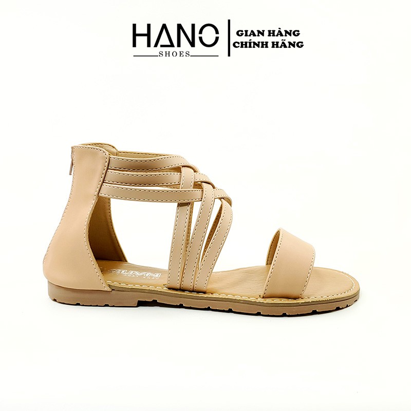 HANO - Sandal đế Bệt chiến binh quai chéo VNXK -SD0024