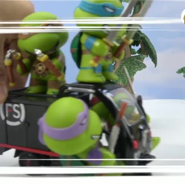 Bộ 04 Mô Hình Ninja Rùa Trang Trí