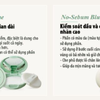 PHẤN phủ dạng bột kiềm dầu- no sebum