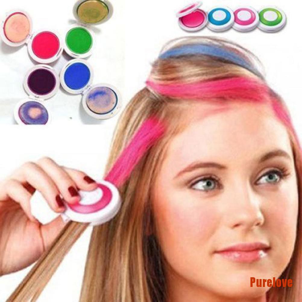 (Hàng Mới Về) Bộ 4 Thỏi Thuốc Nhuộm Tóc Tạm Thời Đẹp Mắt