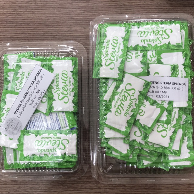 Set  gói đường ăn kiêng Splenda stevia naturals của Mỹ
