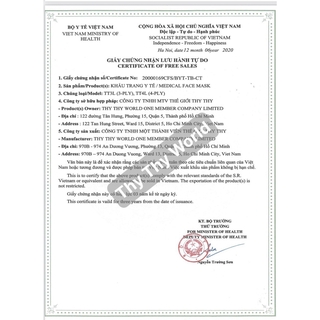 Khẩu Trang Y Tế 4 lớp giấy Kháng Khuẩn THY THY