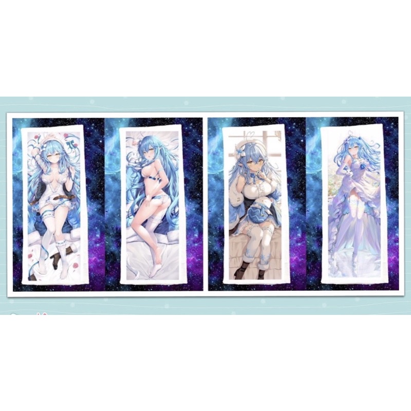 Gối ôm ngủ Yukihana Lamy-Hololive đai 40cm x1m/ dakimakua Vtuber Yukihana Lamy