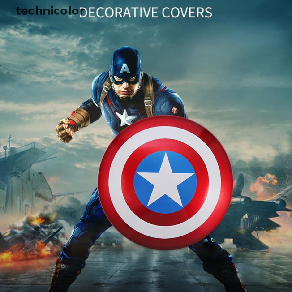 Miếng Dán Công Tắc Khởi Động Xe Hơi Hình Captain America
