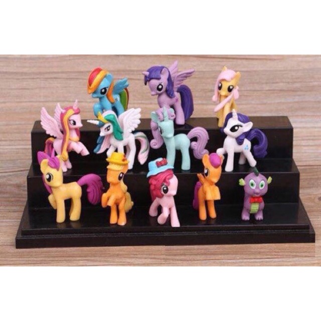 Set 12 mô hình ngựa Pony đáng yêu dành cho bé.