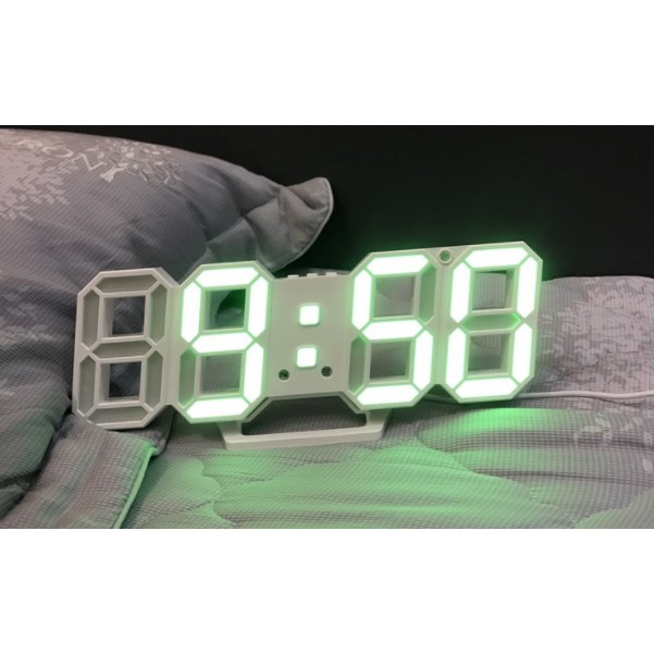 Đồng hồ LED 3D treo tường, để bàn thông minh TN828 Smart Clock - Bảo hành 18 tháng - Trang trí decor vintage căn phòng