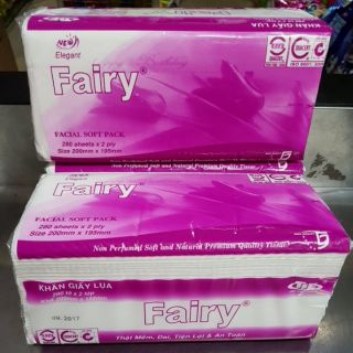 combo 10 gói Giấy rút Fairy 280 tờ