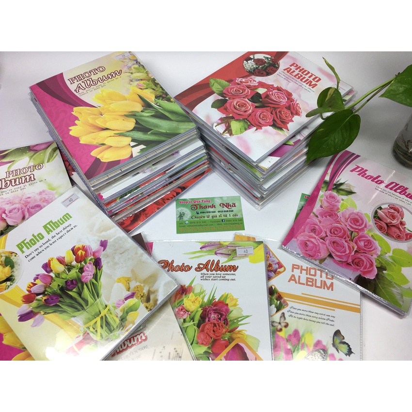 Album ảnh 10x15cm  bìa dẻo ( Lưu trữ được 40 hoặc 60 ảnh)