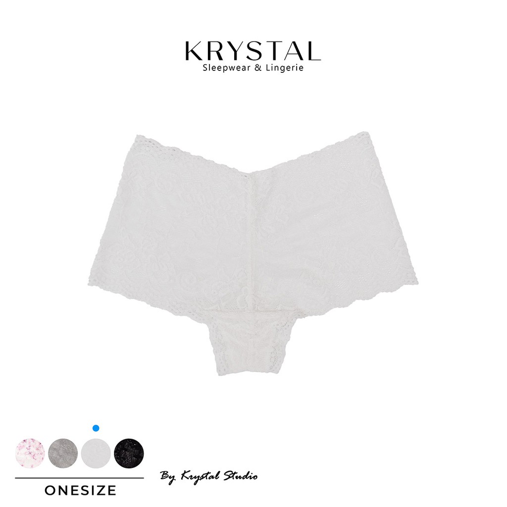 Combo 3 quần lót ren Boxer lưng cao tới rốn ôm bụng KRYSTAL KQBC3