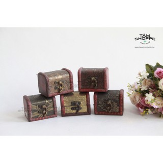 Rương cổ Vintage mini No.9 TAN