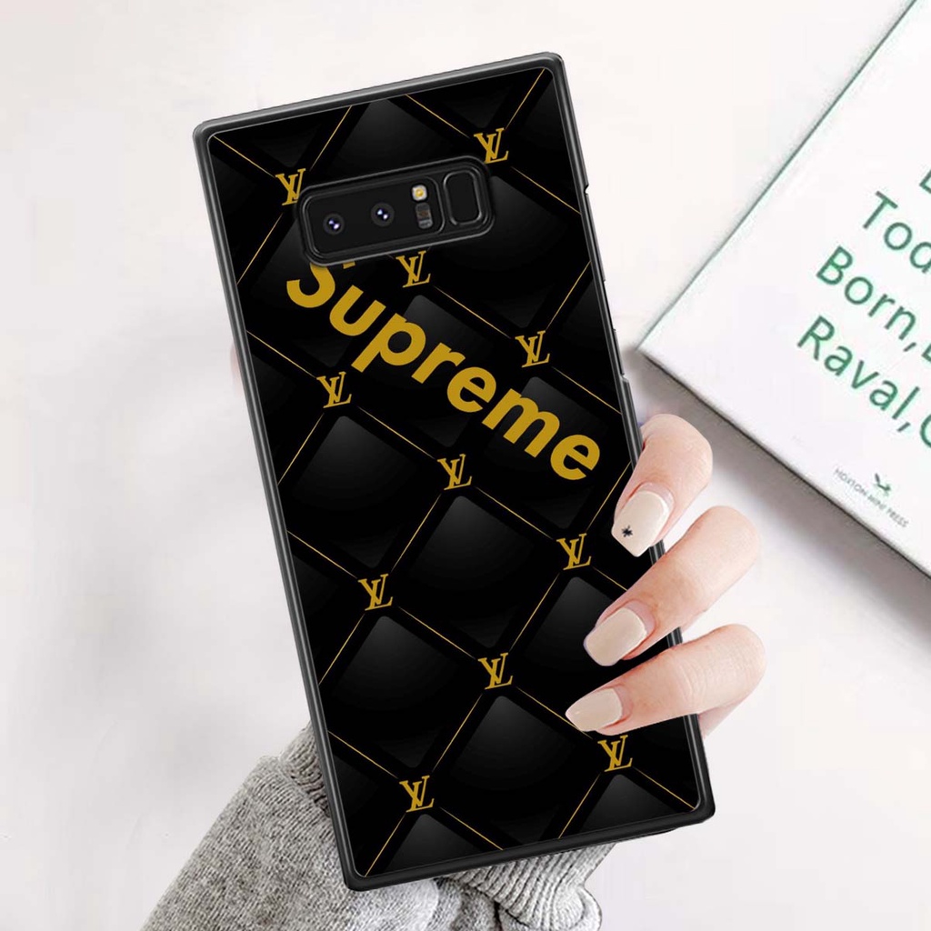 Ốp Samsung Note 8 in hình thương hiệu L.V, N.I.K.E cá tính, đẳng cấp