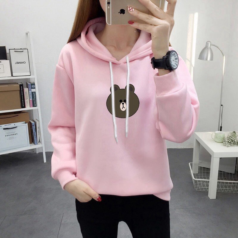 Áo hoodies form to y hình CÓ MŨ cực xinh thời trang hàn quốc cho các bạn trẻ THỜI TRANG KOKO MI