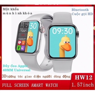 Đồng hồ thông minh HW12 có Tiếng việt,nghe gọi,thay hinh nền,chống thấm nước,kết nôi thông minb