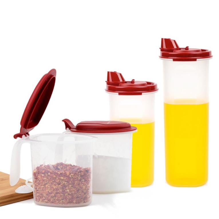 Bộ hộp đựng gia vị dầu ăn nước mắm chống trào chính hãng Tupperware có bán tách set