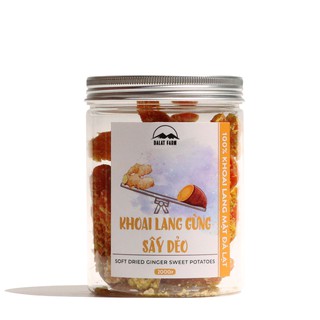 [Mã DALAT1212 giảm 20K đơn 85K] Khoai Lang Gừng Sấy Dẻo Đà Lạt Farm 250g