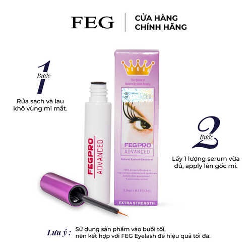 Dưỡng Mi Toàn Diện FEG Pro Advanced Ban Đêm - Dưỡng Mi Dài, Cong Vút, Giảm Gãy Rụng (3ml)