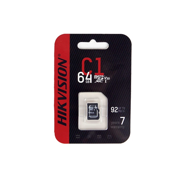 Thẻ nhớ HIKVISION 64GB microSD HS-TF-C1(STD)/HS-TF-D1 class 10, up to 92mb/s, chuyên camera wifi, điện thoại - BH 7 năm