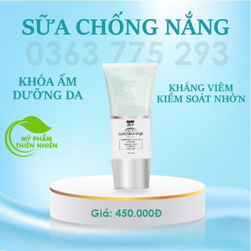 KEM CHỐNG NẮNG DOCTOR NATURE (lên 2-3 tông,ko bết dính,ko lộ vân kem,chỉ số chống nắng cao)