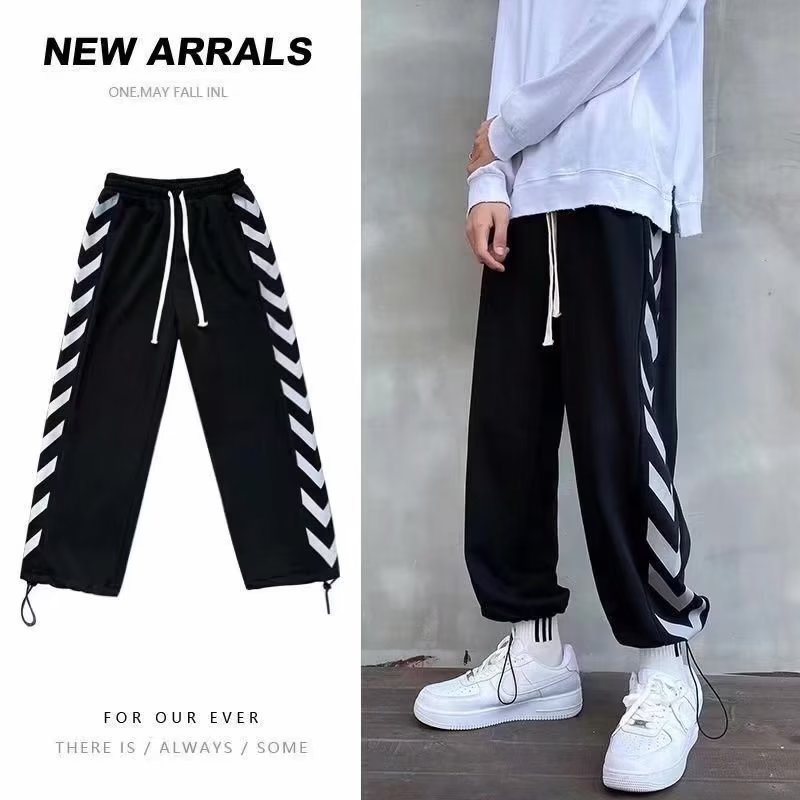 Quần Baggy Trơn Đơn Giản Màu Có Túi Bên Hông Kích Thước 3XL Phong Cách Harajuku Mới Cho Nam Và Nữ