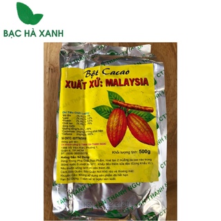 Bột Cacao Tân Thanh Ngọc Giấy Nhãn Vàng Malaysia Gói 500gr