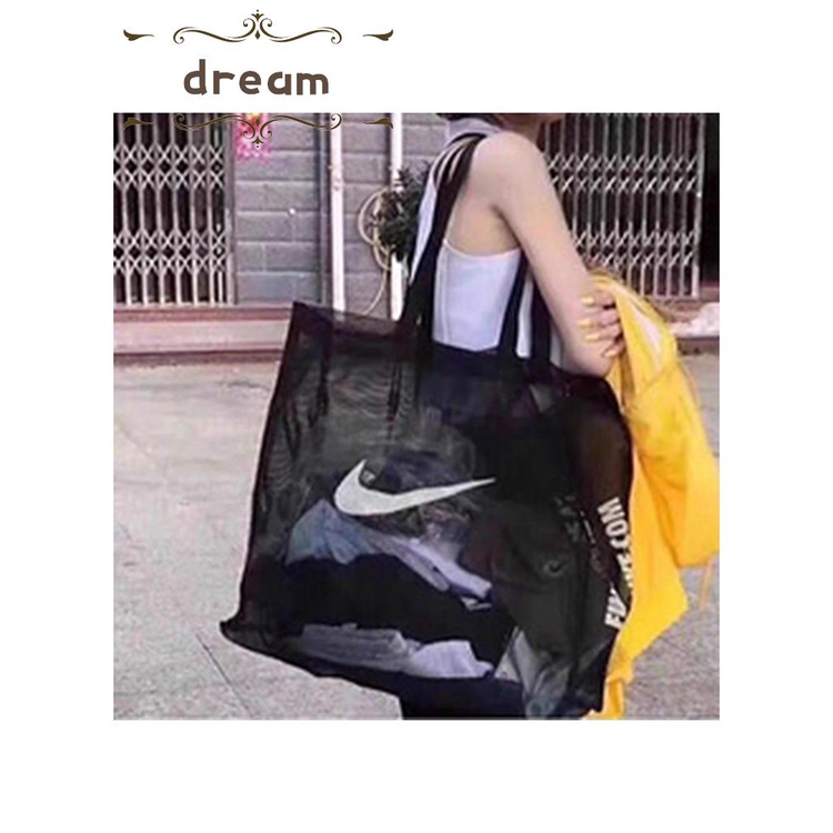 Tote Bag Storage Bag Students Lunch Bags Handbag High Capacity Mesh Bag