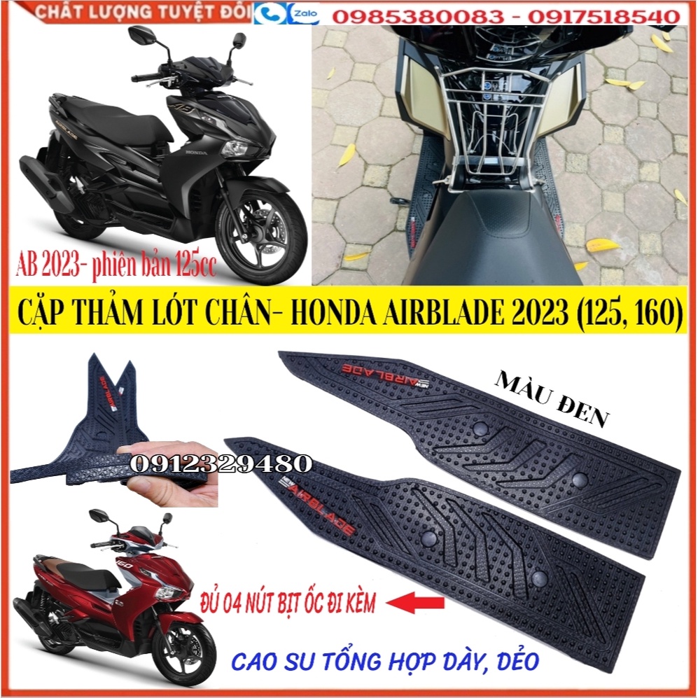 [AB 2020 - AB 2022 mới] Thảm Lót Chân Air Blade AB 2020, AB 2021, AB 2022, AB 2023, AB 2022 Mới, AB125, AB160