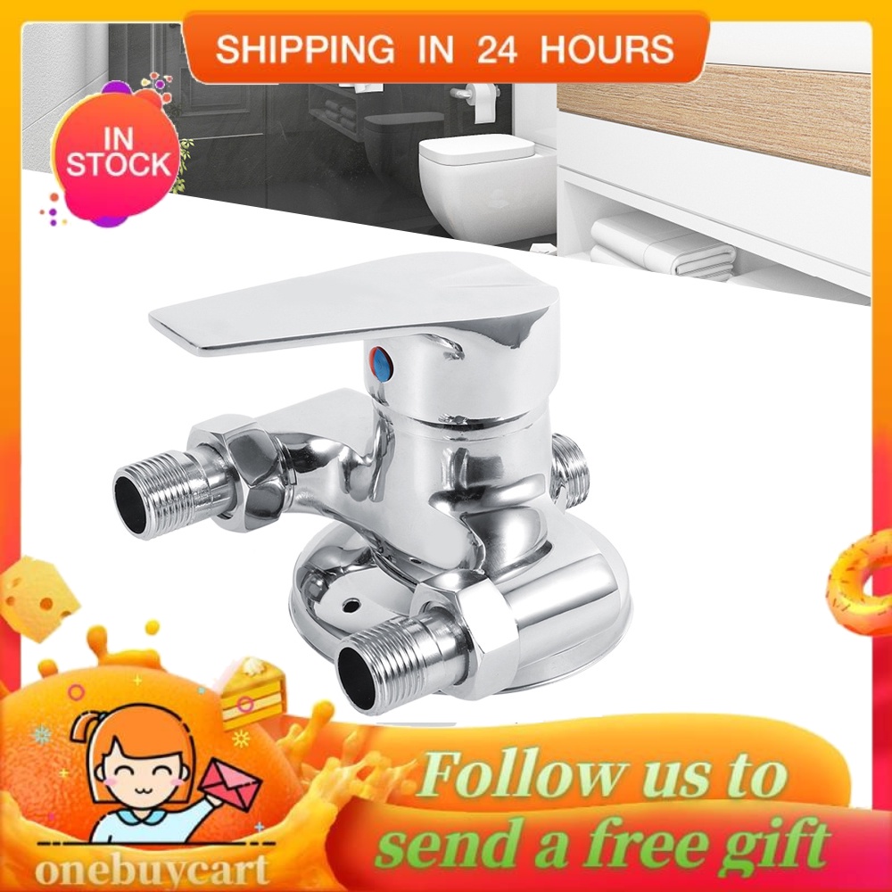 Vòi nước G1/2" mạ niken trộn nước nóng và nước lạnh dùng trong nhà tắm