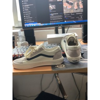 [HÀNG 1:1] Giày sneaker vans style trắng xanh