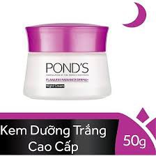 Kem Dưỡng Trắng Cao Cấp Ban Đêm Pond's Flawless Radiance Derma+ Night Cream (50g)
