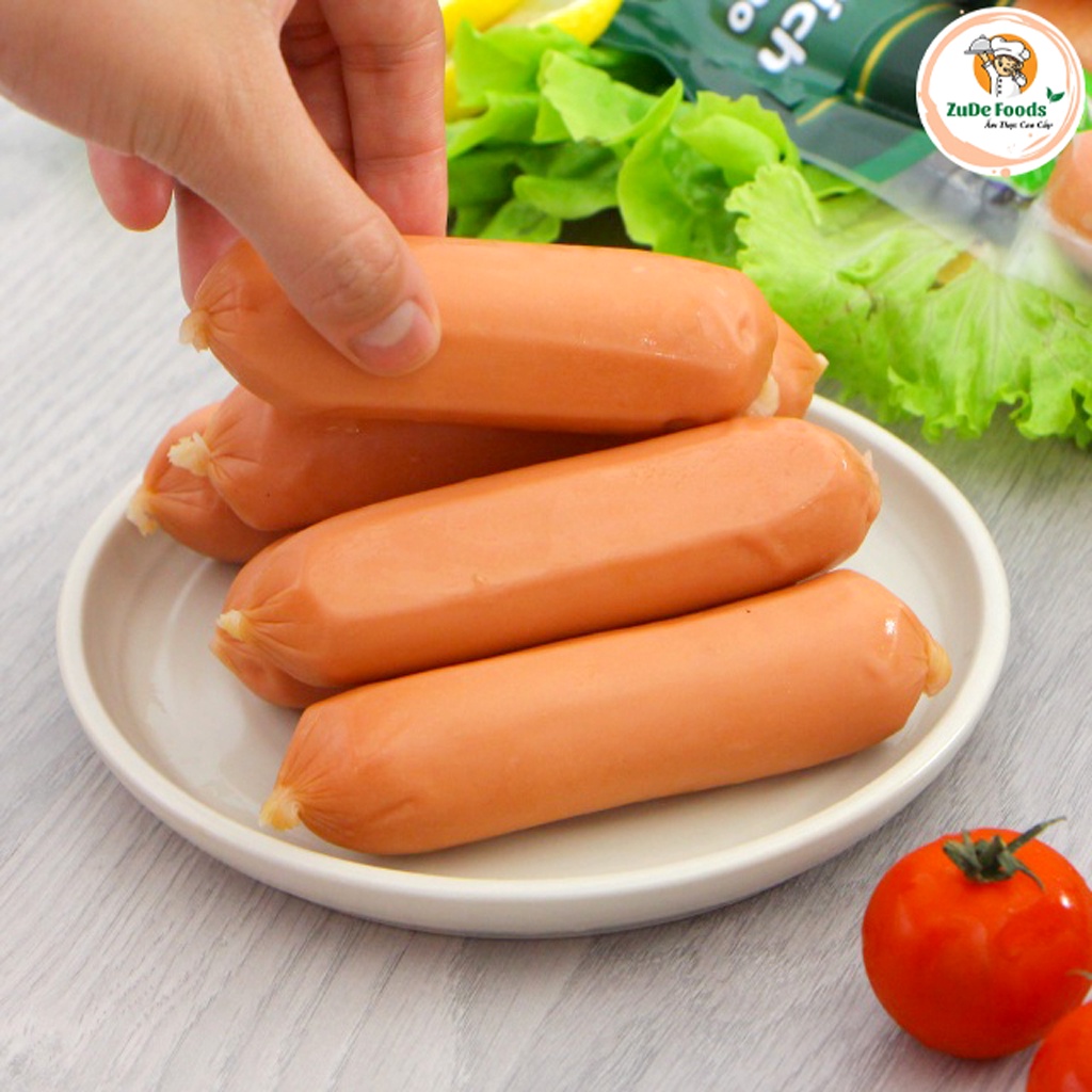 Xúc Xích Hotdog Meli tươi dùng để chiên, rán thơm ngon - Gói 500g loại 1 có 10 cây, Ship Hỏa Tốc Hà Nội