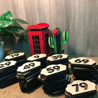[DECOR] Bảng Gỗ Số Phòng  16x8,5cm