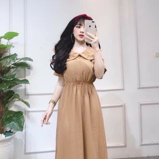 Váy cổ sen đũi thái