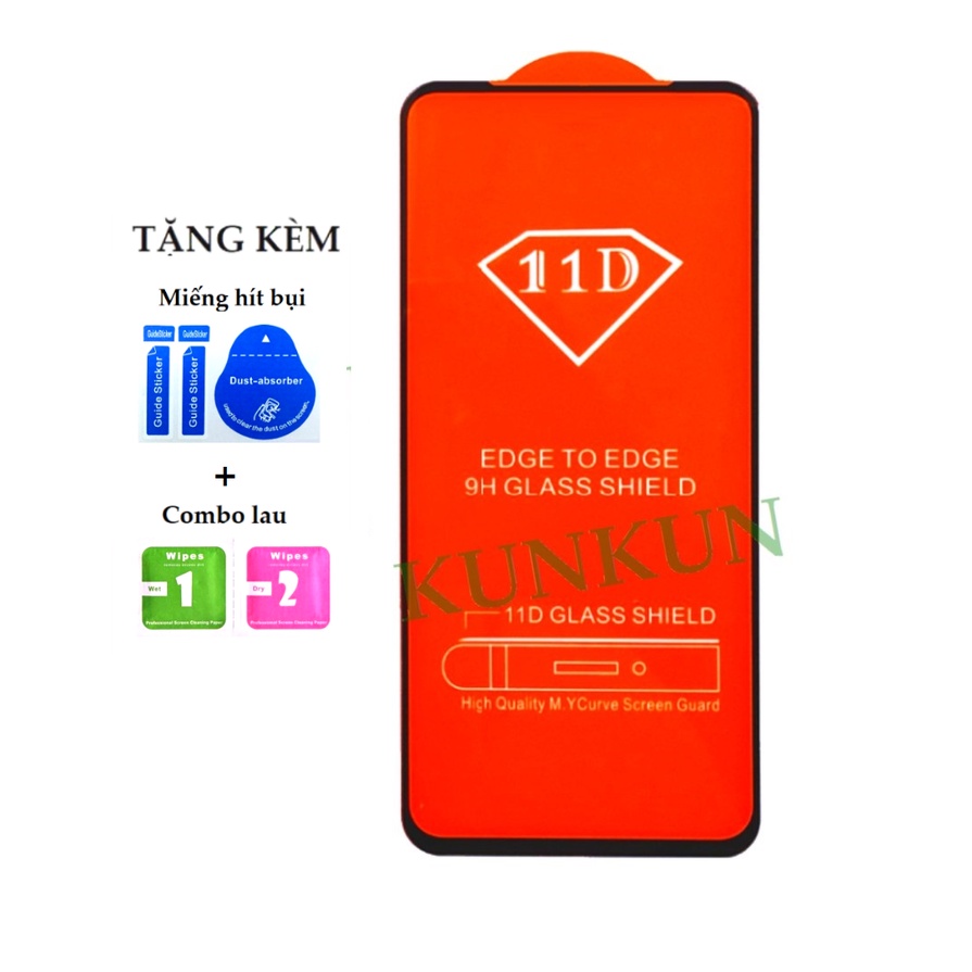 [Loại mới] Kính cường lực Vsmart Live 4 - Phủ Nano cao cấp - Full màn hình - Độ cứng 11H - Độ trong suốt cực cao HD+