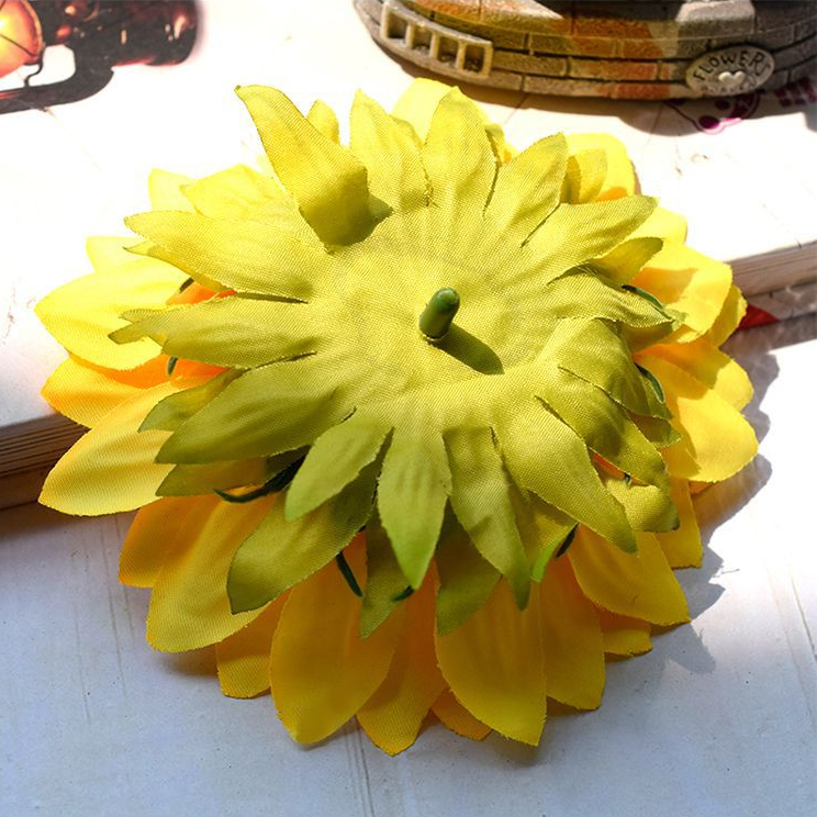 Hoa Hướng Dương Giả Bằng Lụa Dùng Trang Trí Nhà Cửa