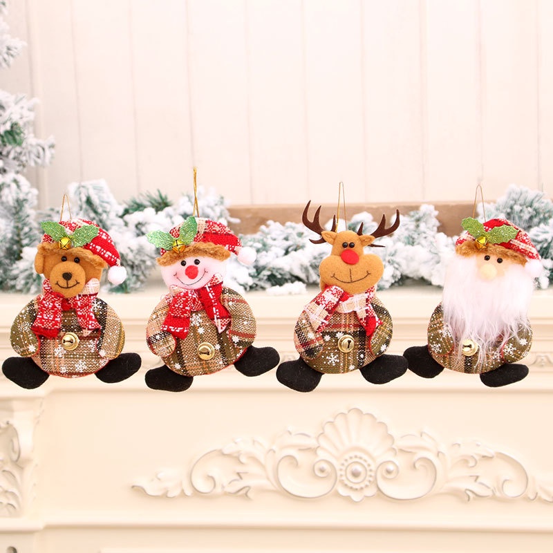 Chuông Treo Trang Trí Cây Thông Giáng Sinh Hình Ông Già Noel / Người Tuyết / Tuần Lộc DIY Mới