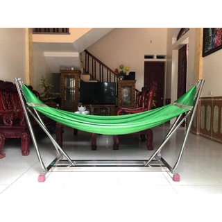 Võng xếp Khung Vuông Thiên hương cao cấp (khung + lưới DTX dày) Ảnh Chụp Thật 100%