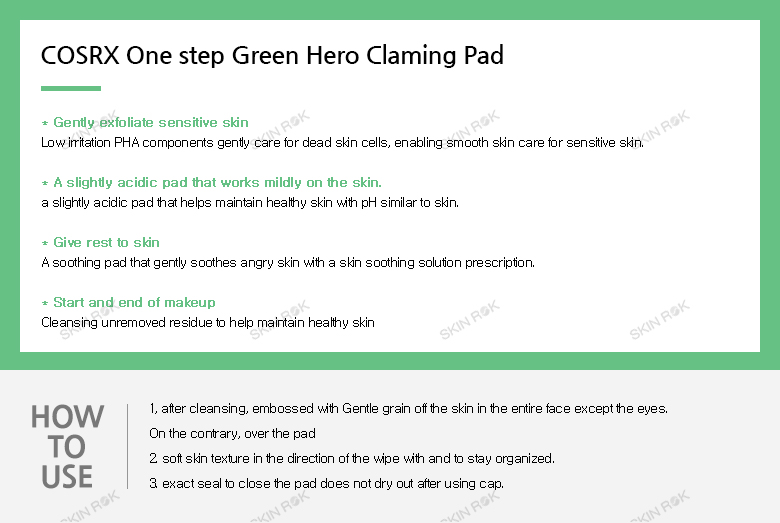 Bộ 70 Miếng Bông Tẩy Tế Bào Chết Cosrx One Step Green Hero Calming Pad 135ml