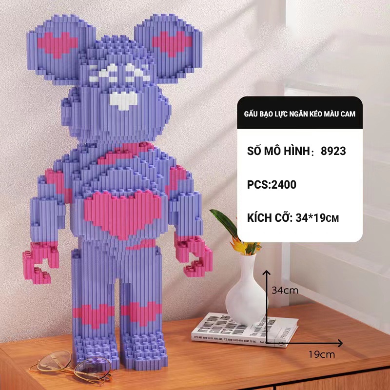 Mới Bộ Đồ Chơi Lắp Ráp Gấu Violent Bears Cho Bé