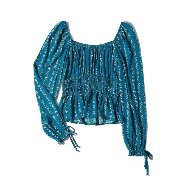 Áo kiểu hoa nhí xuất dư xịn