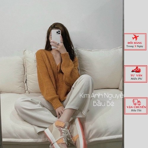 Áo khoác cardigan len nữ thu đông công sở ulzzang Hàn Quốc