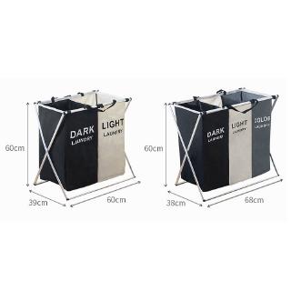Giỏ Đựng Đồ Giặt Ba Ngăn Gấp Được