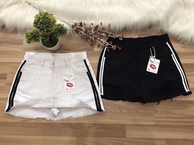 Chân Váy Kaki Jean Chạy Sọc Có Quần Trong Hàng Cao Cấp | BigBuy360 - bigbuy360.vn