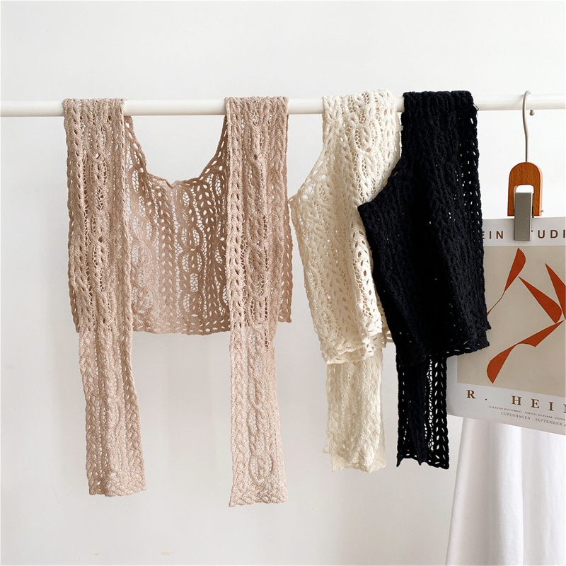 Khăn Choàng Vai Hình Tam Giác Bằng Cotton Dệt Kim Màu Trơn Phong Cách Hàn Quốc Dùng Hóa Trang Halloween