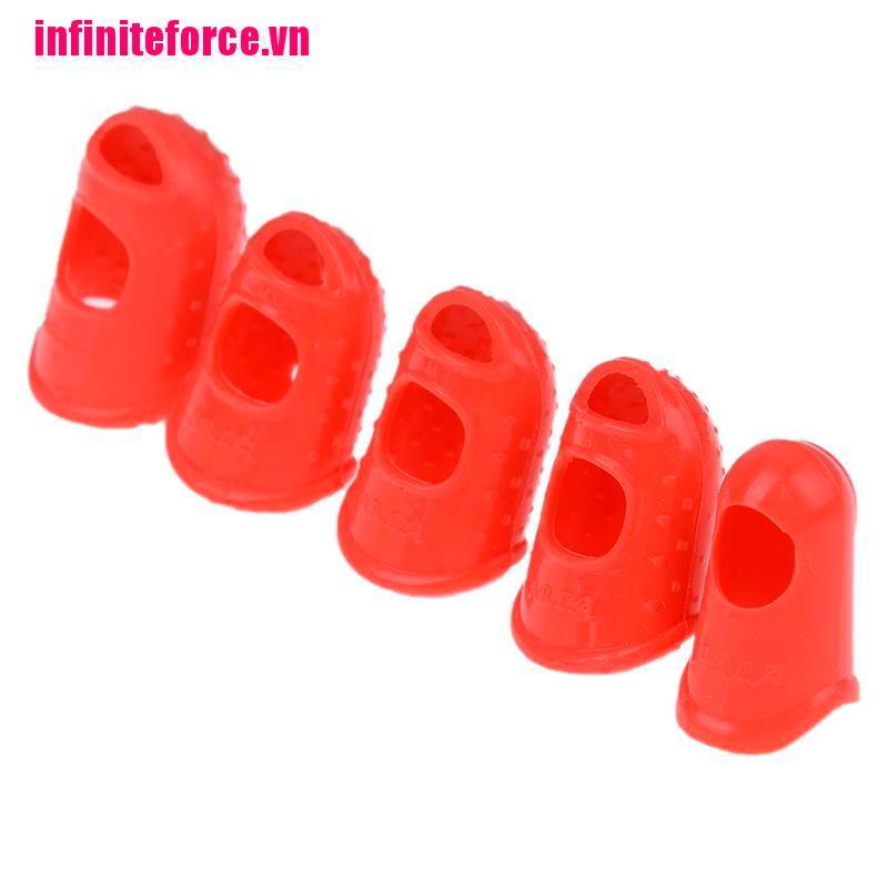 (Hàng Mới Về) Bộ 5 Miếng Bọc Ngón Tay Bằng Silicone Dạng Lật Bảo Vệ Khi Chơi Game