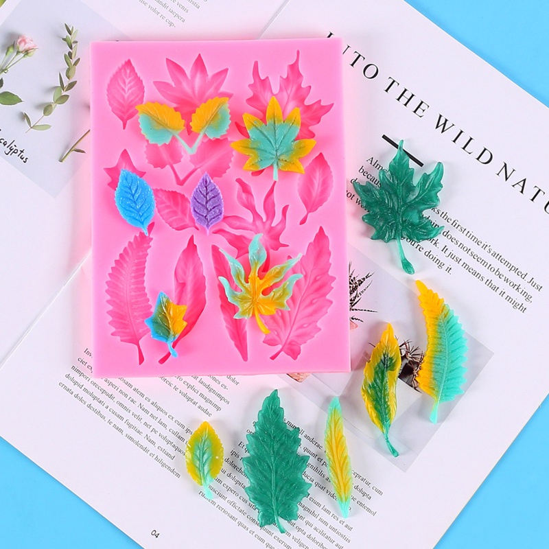 Khuôn Silicone Làm Lủng Lẳng Thủ Công Hình Lá Phong Cho Gia Đình